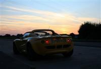lotus elise at dusk